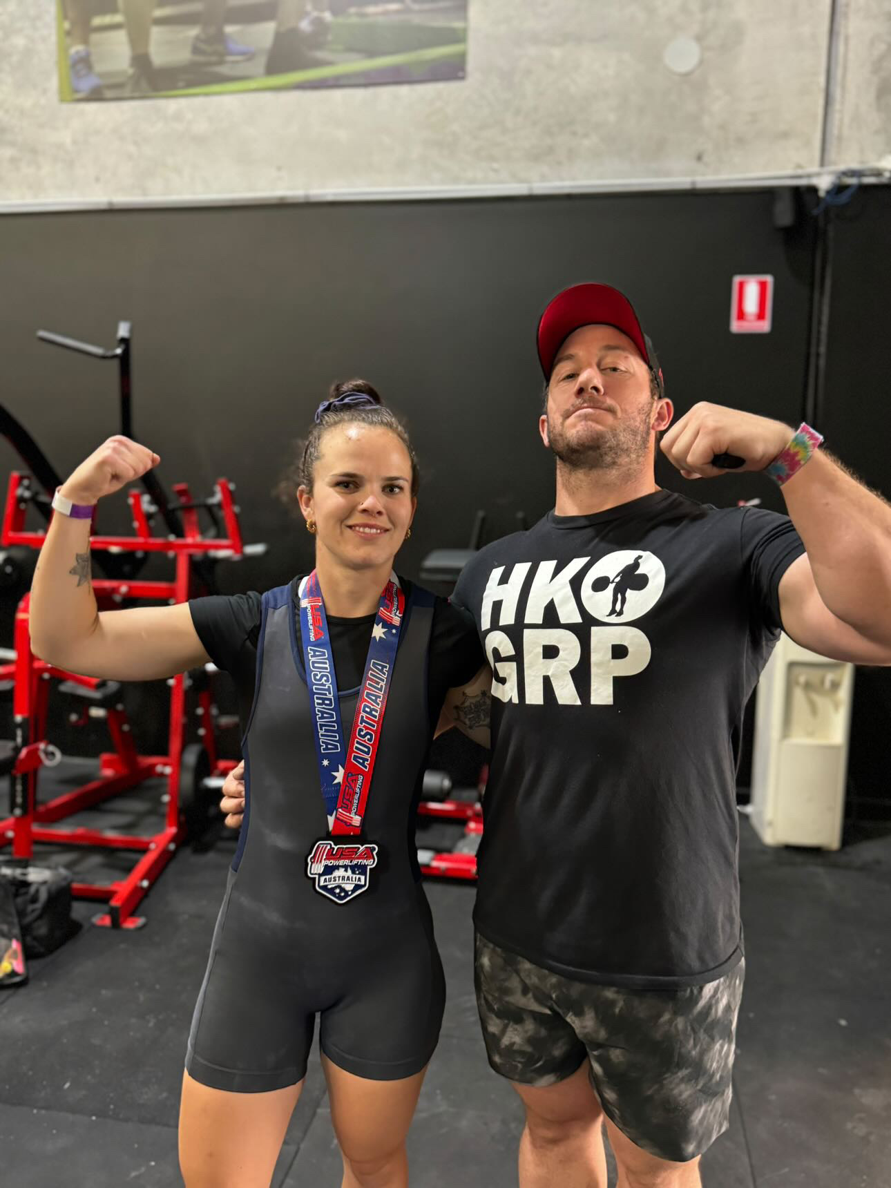Dylan with female lifter USAPL medal